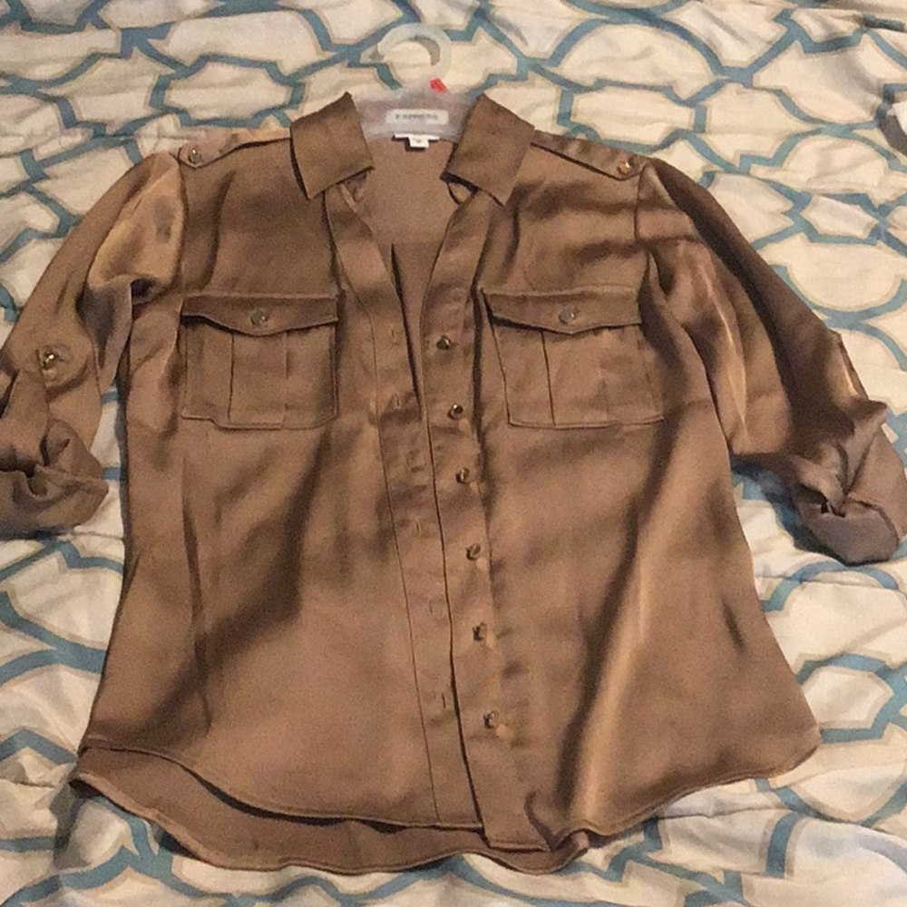 Express long sleeve Gold, slim, XS